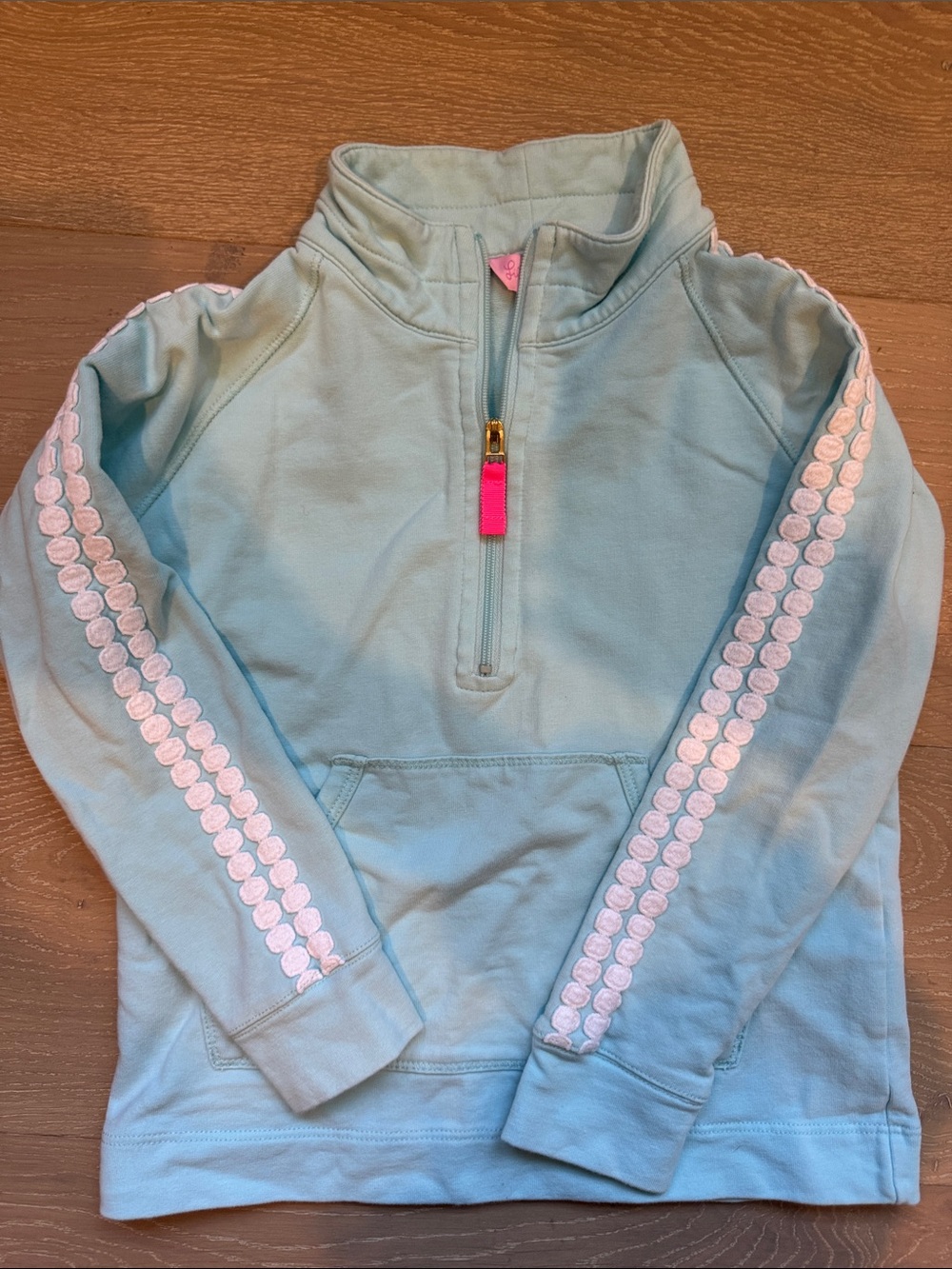 Lilly Pulitzer Kids Light Blue Half-Zip Pullover
